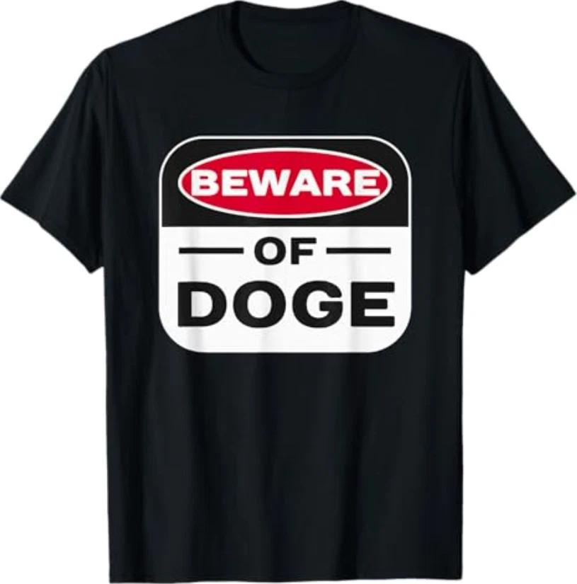 Beware of Doge Meme Department of Government Efficiency T-Shirt XL