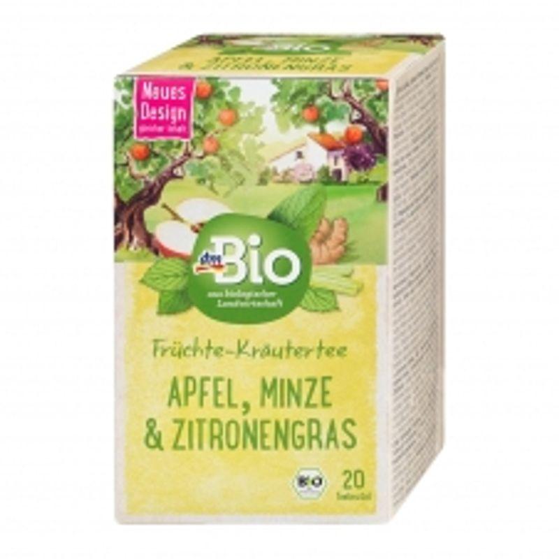 DM Bio Fruit & Herb Tea Apple, Mint & Lemongrass (20 tea bags)