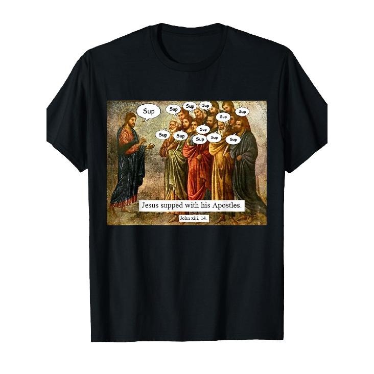 Funny Christian Jesus Apostles Meme T-Shirt S чёрный