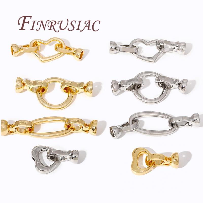 Brass End Beads Toggle Clasps For Jewelry Making,18K Real Gold Plated OT Clasps Connectors Fittings,DIY Bracelet Jewellery Clasp
