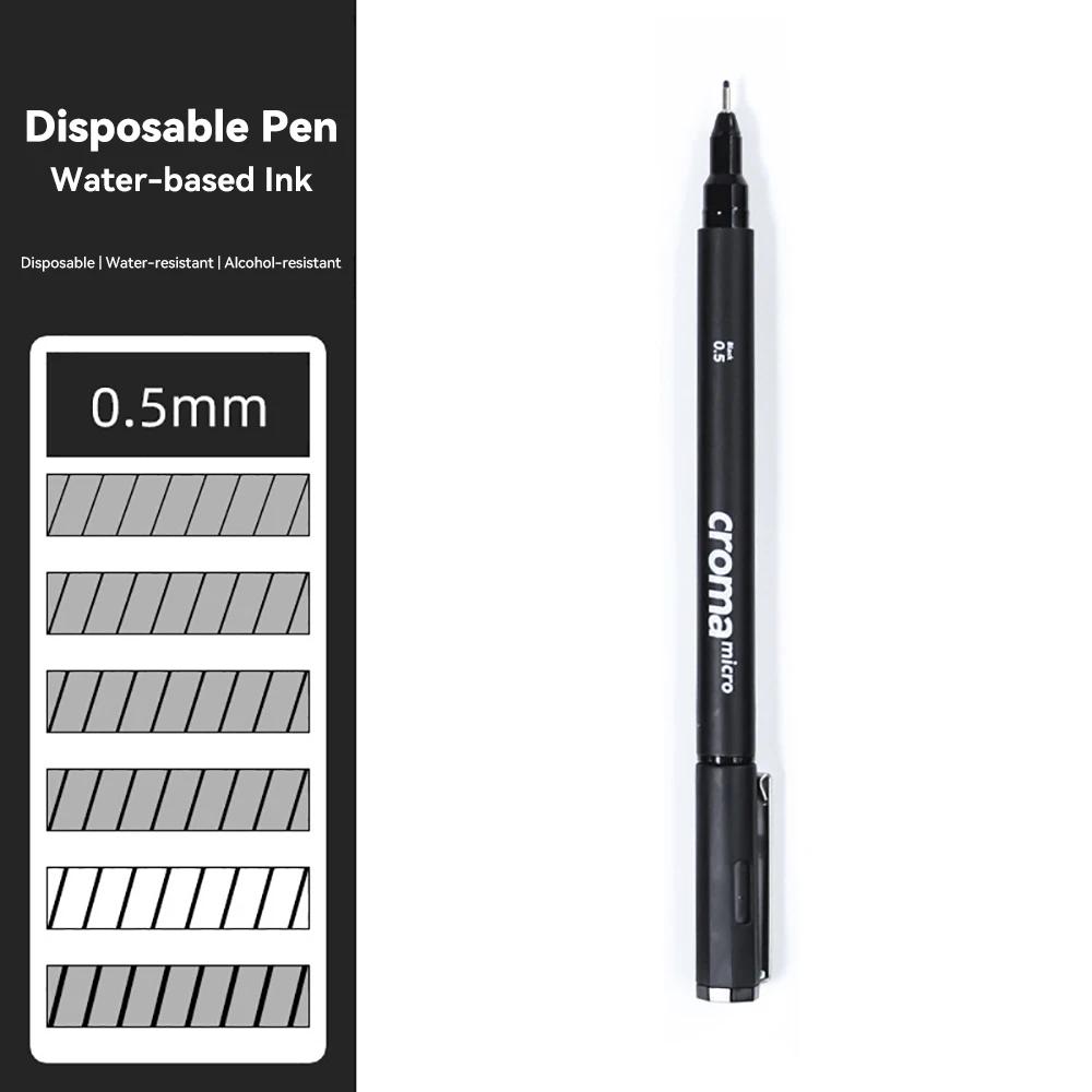 Micron Liner Fineliner Pen 0.05 0.03 0.1 0.5 Brush Tip Black Brown Fineliner Sketching Manga Drawing Pen Color Sketch Stationery