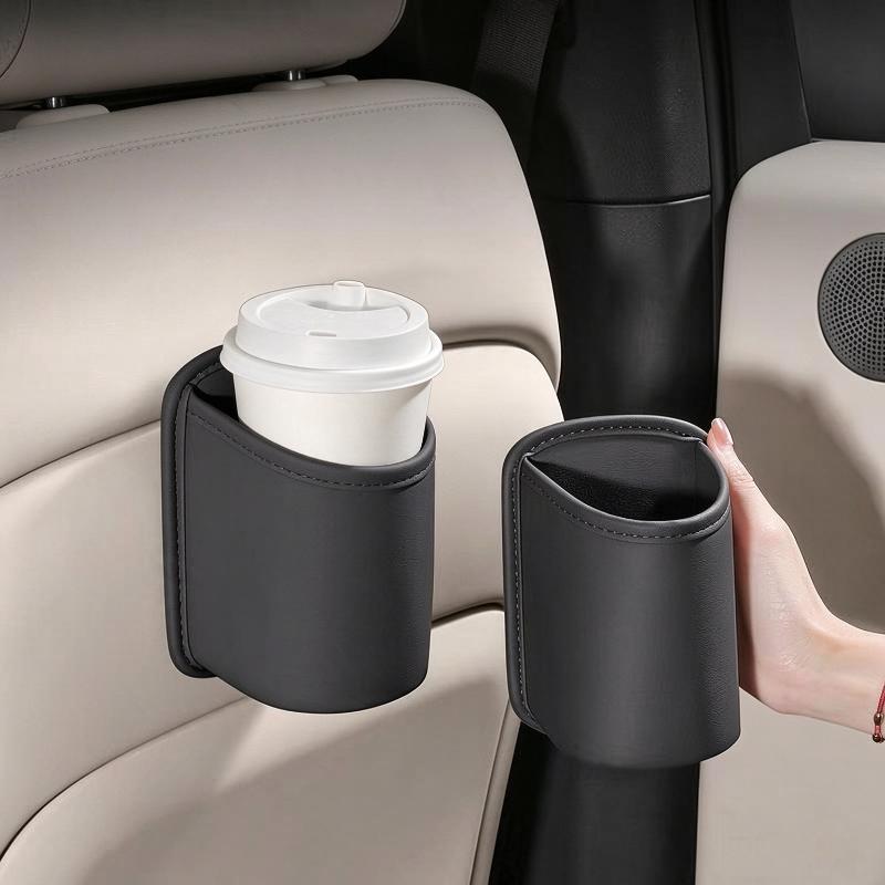 Leather Car Door Storage Box Waterproof Drink Holder Storage Bag Multifunctional Vehicle Door Pocket Organizer For Car Accessory