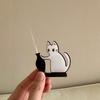 Collezione di Baffi di Gatto in Acrilico Ornamenti Magnetici Cartone Animato Conservazione Peli di Gatto Vaso Spingi Gatto Decorazione Magnete per Frigorifero