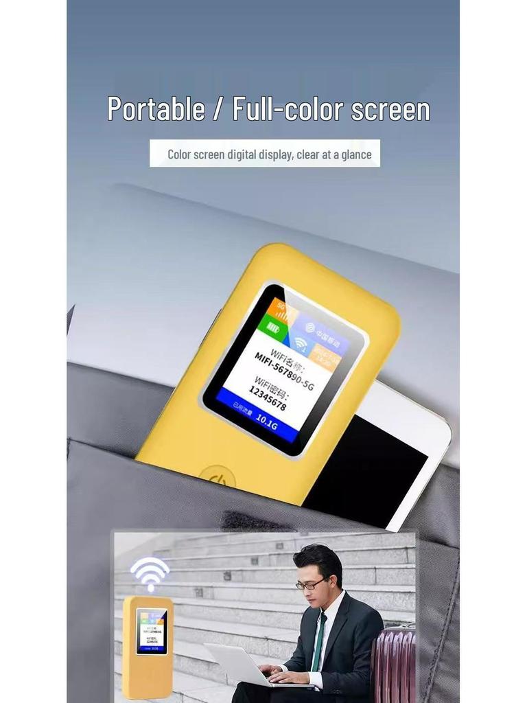 20265g Portable WiFi 6 Router - No SIM Needed, Mobile Hotspot for Outdoor Use
