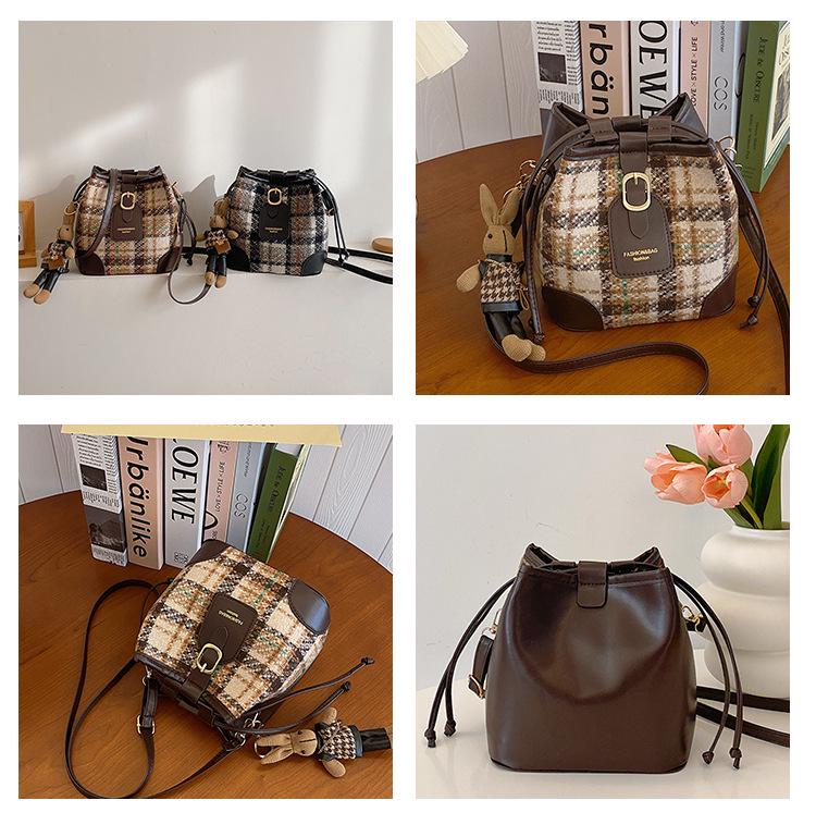 Trendy 2023 Women's Versatile Retro Crossbody Bucket Bag
