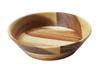 Yamako Salad Acacia X Natural 32554 Plate, Wood, Approx. 14 3.8cm, Finish,