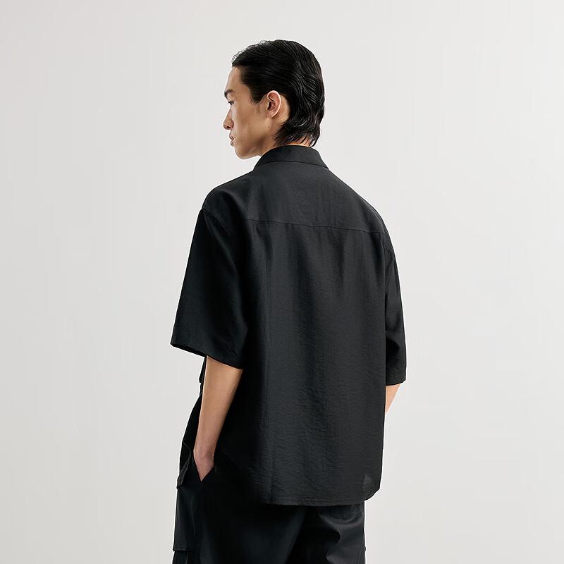 Men's Loose Fit Short-Sleeved Lapel Shirt