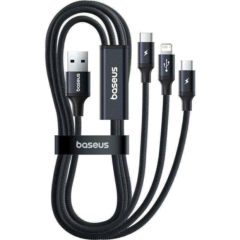 Baseus 3-in-1 Braided Fast Charging Cable