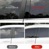 Car Pillar Posts Window Door Moulding Trims Cover Stickers Decal Glossy Black Exterior Accessories Fit For Honda Civic 2012-2015
