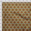 oneOone Cotton Flex Green Fabric African Sewing Material Print Fabric by The Yard 40 Inch