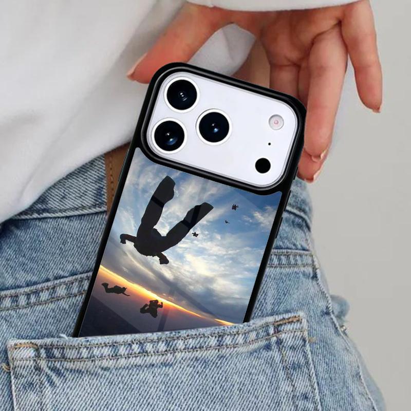 Paragliding Sport Phone Case for iPhone 17ProMax 12 13 14 15 16e 17 Pro Max Plus Air Cover