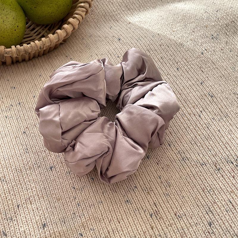 

High-End Retro French Satin Pleated Hair Scrunchie