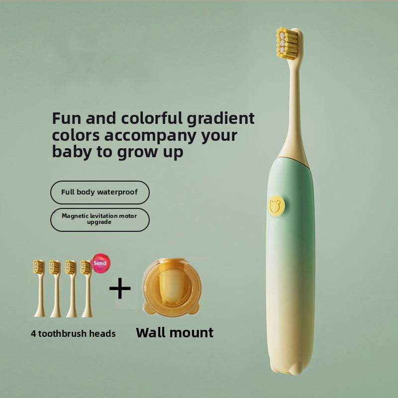 New Children's Electric Toothbrush Rechargeable Cartoon Waterproof Maglev Sonic Soft Hair Baby Oral Cleaning Toothbrush