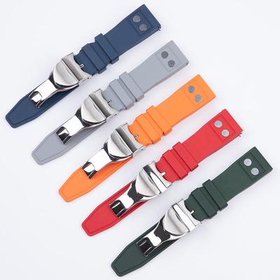 Premium Grade Fluoro Rubber Watch Strap 20mm 21mm 22mm Fast Release Bracelet Band For Tudor Strap Black Bay Universal Belt