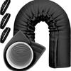 Mangueira de Ar Condicionado Portátil Universal de 150cm, Manga Isolante, Cobertura Protetora contra Calor para Tubo de Exaustão de 5-6", Fácil Instalação com Tiras Ajustáveis