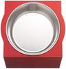 MATUMI Hours French Bulldog Food Bowl Stand, Red, Made in Japan, Feed Bowl, Dish Stand, Anodized Aluminum Finish, Reduces Leg and Back Pain, For Frenc