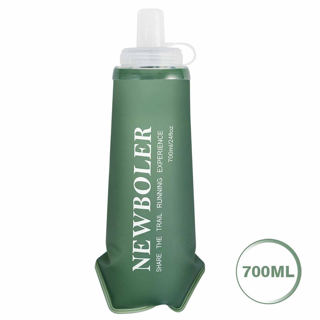 Sportliche Weichwasserflasche – Faltbare Outdoor-Trinkflasche zur Hydration beim Laufen, Tragbares Design mit großer Öffnung