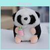 Fluffy Panda Keychain Plushie Cozy Pp Cotton Filling For Backpacks And Purses