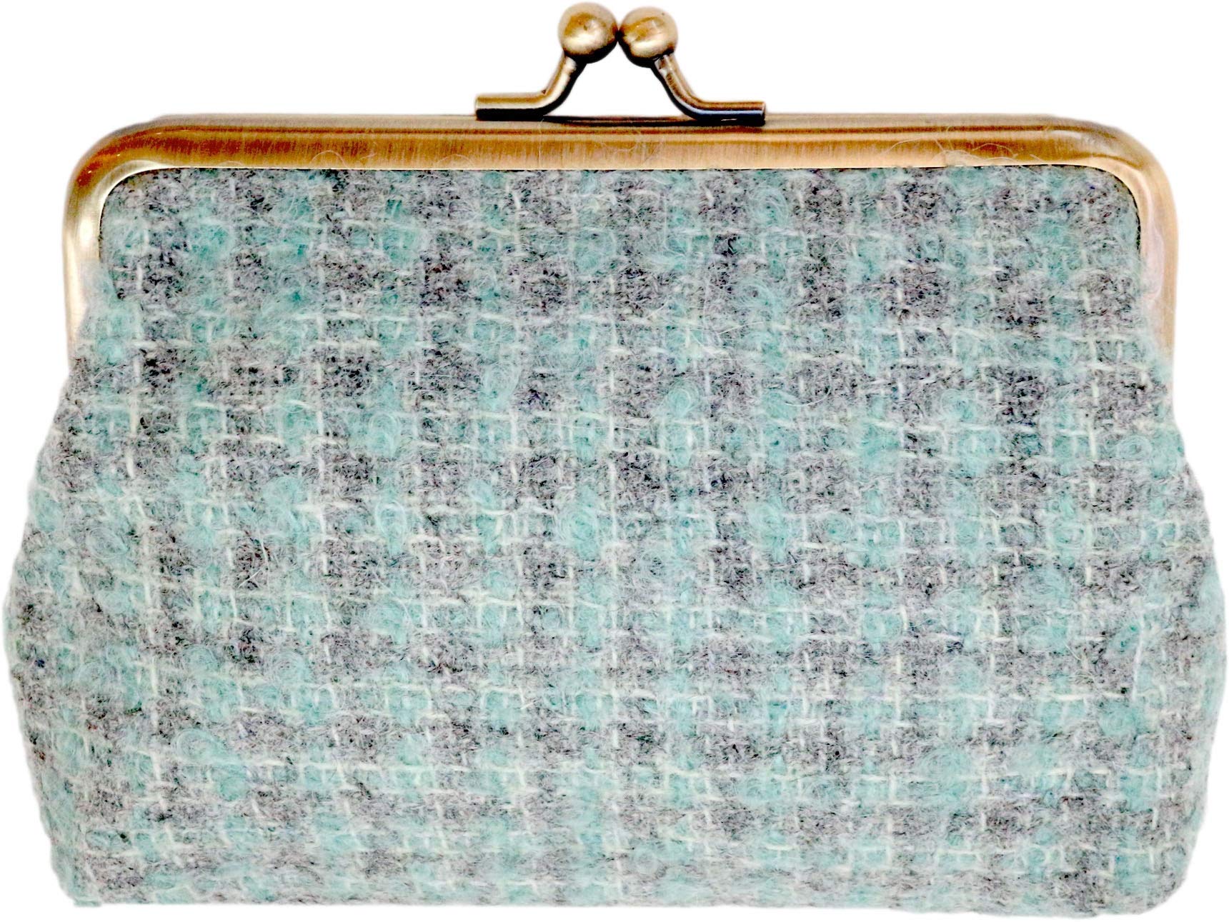 

Marushin Small W14 x H10 x Boucle Wool Made by 0405005700 Pouch, Blue, D3cm, Fabric, MOON, UK, синій