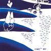 Miyamoto Towel Moomin Dyed Tenugui 33 x Made in 51017 (Tenugui) - Romance, Approx. 90cm, Japan,