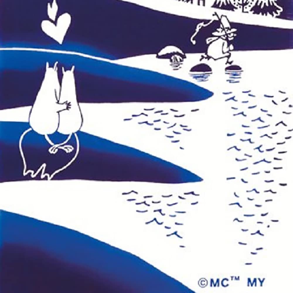 Miyamoto Towel Moomin Dyed Tenugui 33 x Made in 51017 (Tenugui) - Romance, Approx. 90cm, Japan,