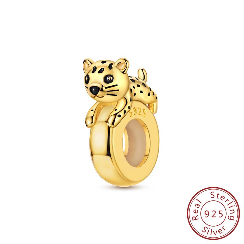 925 Silver Teddy Poodle Dog Cat Charms Beads Pendant Universal Buckle Fit Bracelet DIY Jewelry Gift