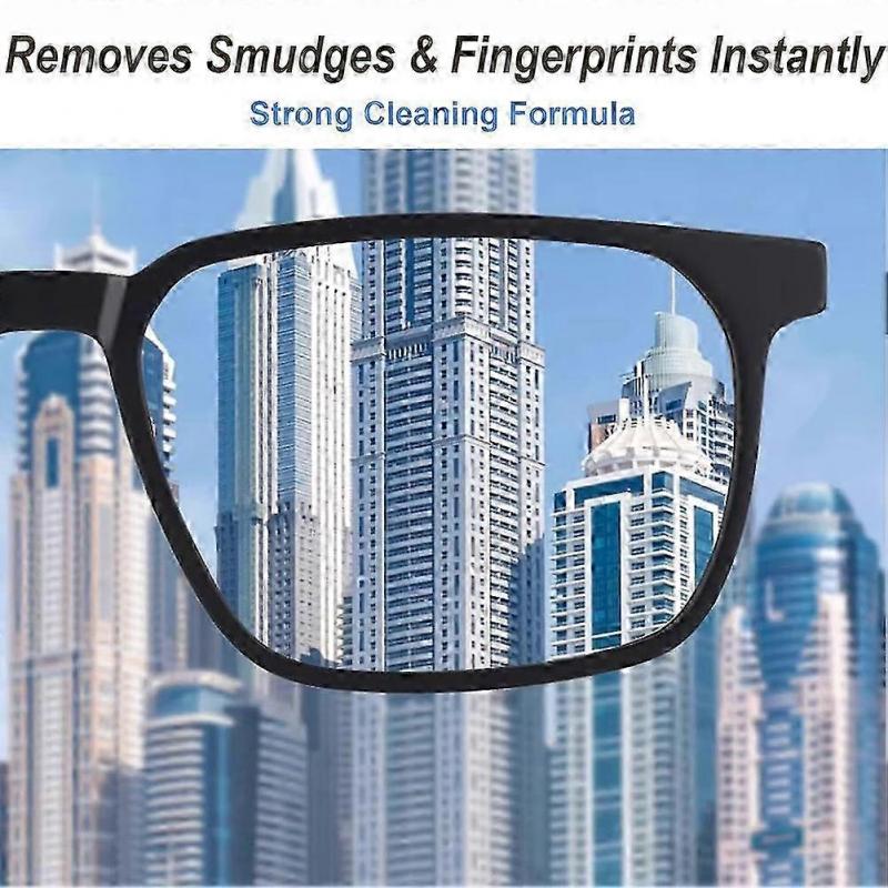 Optische Linsenreinigungstücher, streifenfreie Anti-Beschlag-Tücher, vorgenetzt, geeignet für Kameras, Mobiltelefone und Laptops, Packung mit 100 Stück