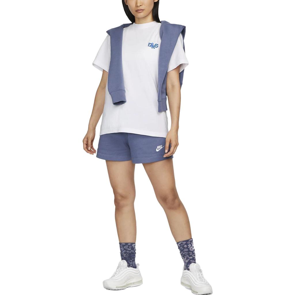 New Nike Set In Sleeve T Shirt Women's White FD2550-100