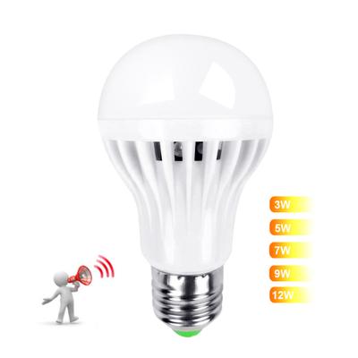 3W/5W/7W/9W E27 AC 85-265V Wide Voltage Smart LED Sound Light Sensor Lamp Bulb