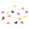 200Pcs/Set Halloween Plastic Mixed-Color Miniature Spiders Decorate Small Toys
