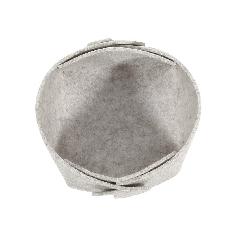 3Pcs Foldable Felt Storage Boxes Multi-Functional Home Organizer Baskets for Cosmetics, Stationery & Small Items