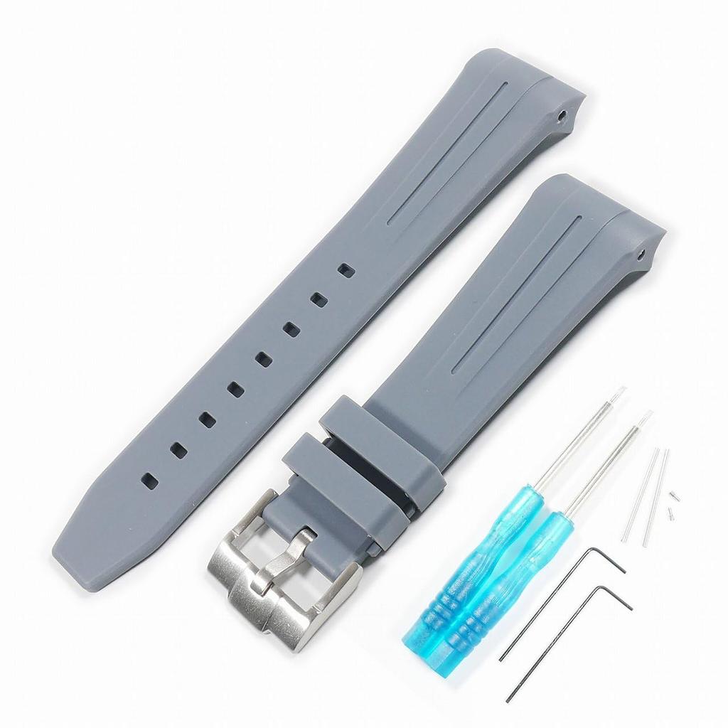 No-brand Blancpain X Swatch Exclusive Rubber Strap, Gray, 22mm Lug Width