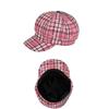 Women S Plaid Sweet Cute Versatile Octagonal Hat For Autumn Winter