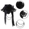 Halloween Hair Ornaments Vintage Lace Top Hat Ribbon Bowknot Gothic Headdress