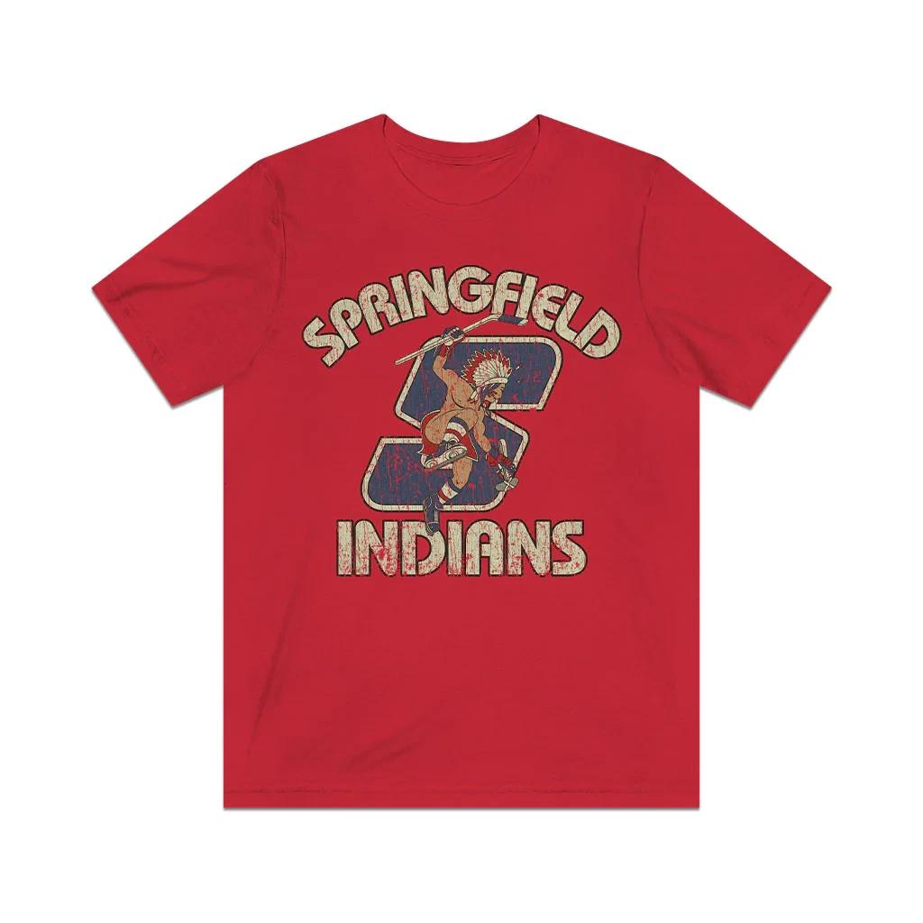 Springfield Indians Hockey 1974 Vintage Men s T shirt S