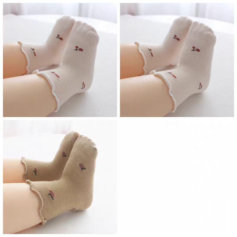 Baumwoll-Babysocken für Neugeborene bis 1 Jahr - Dünn, Lockerer Bund, Wadenhoch, für Frühling & Herbst