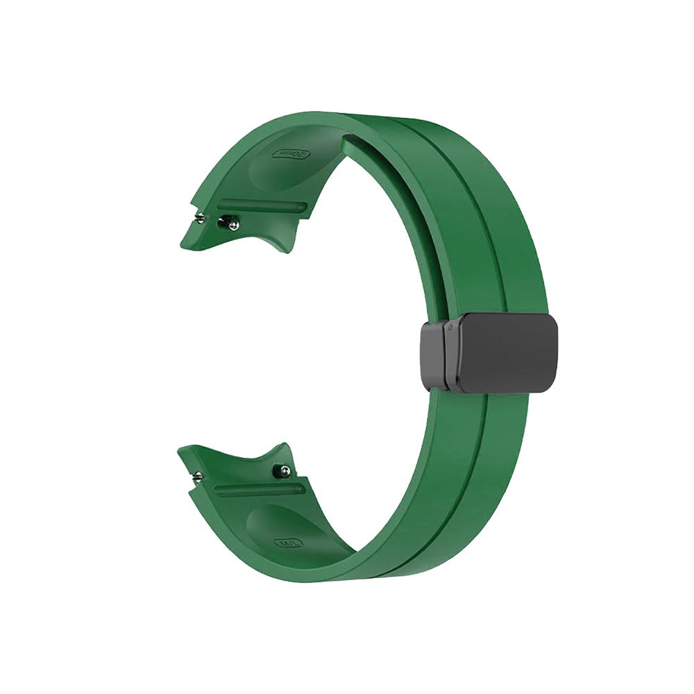 No Gap Silicone Strap For Samsung Galaxy Watch 6 5 4 40mm 44mm 5 Pro 45mm Magnetic Bracelet Band For Watch 6 4 Classic Watchband