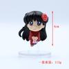 6PCS Anime Sailor MoonFigure Kimono Cartoon Figuarts Mini Kaiou Michiru Tomoe Hotaru Meiou Setsuna Playthings For Girls Model Dolls