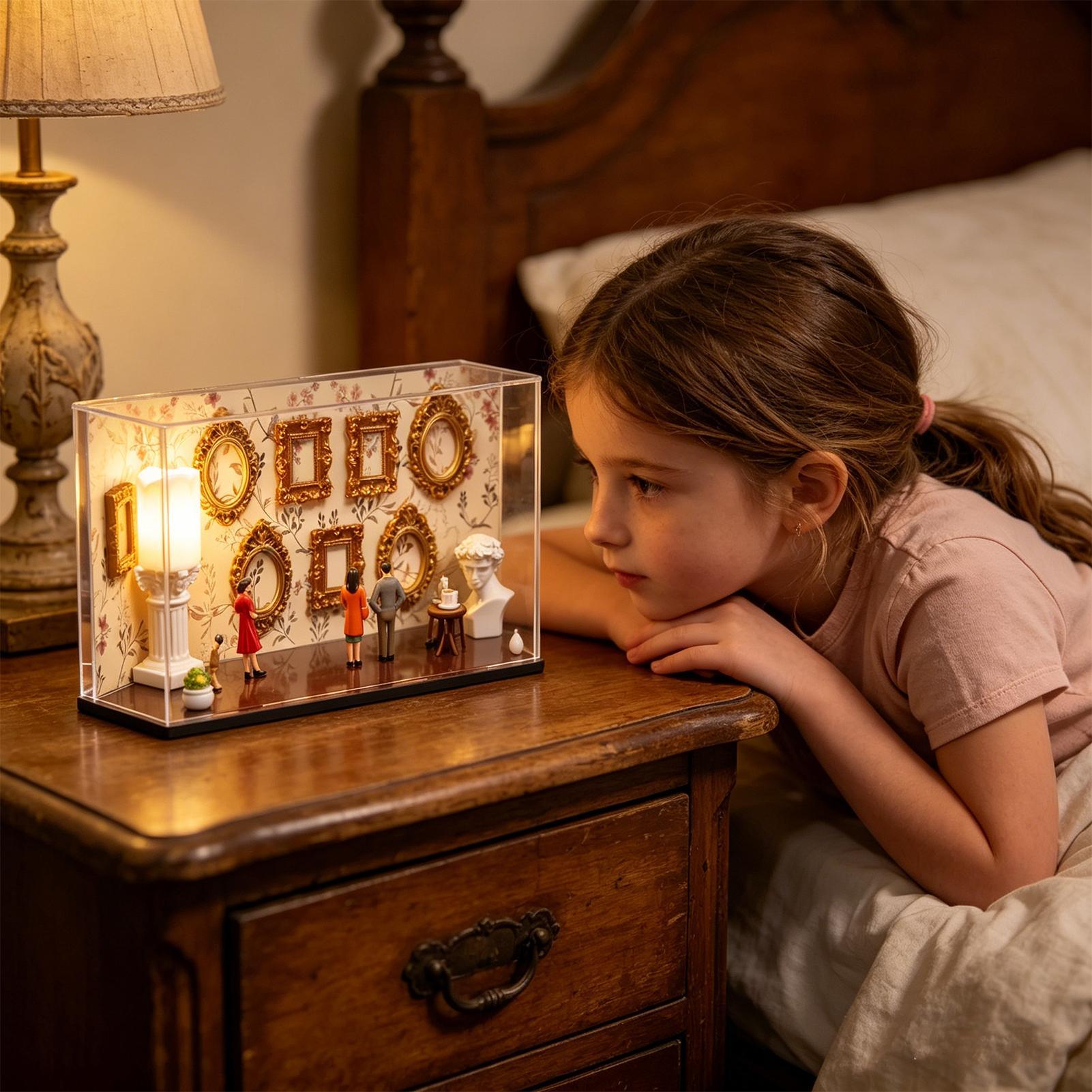 

Museum Of Us Frame Tiny Picture Display With 5 Figurines DIY Museum Of Us For Memory Home Travel Wall Office Mothers Mom China Mainland