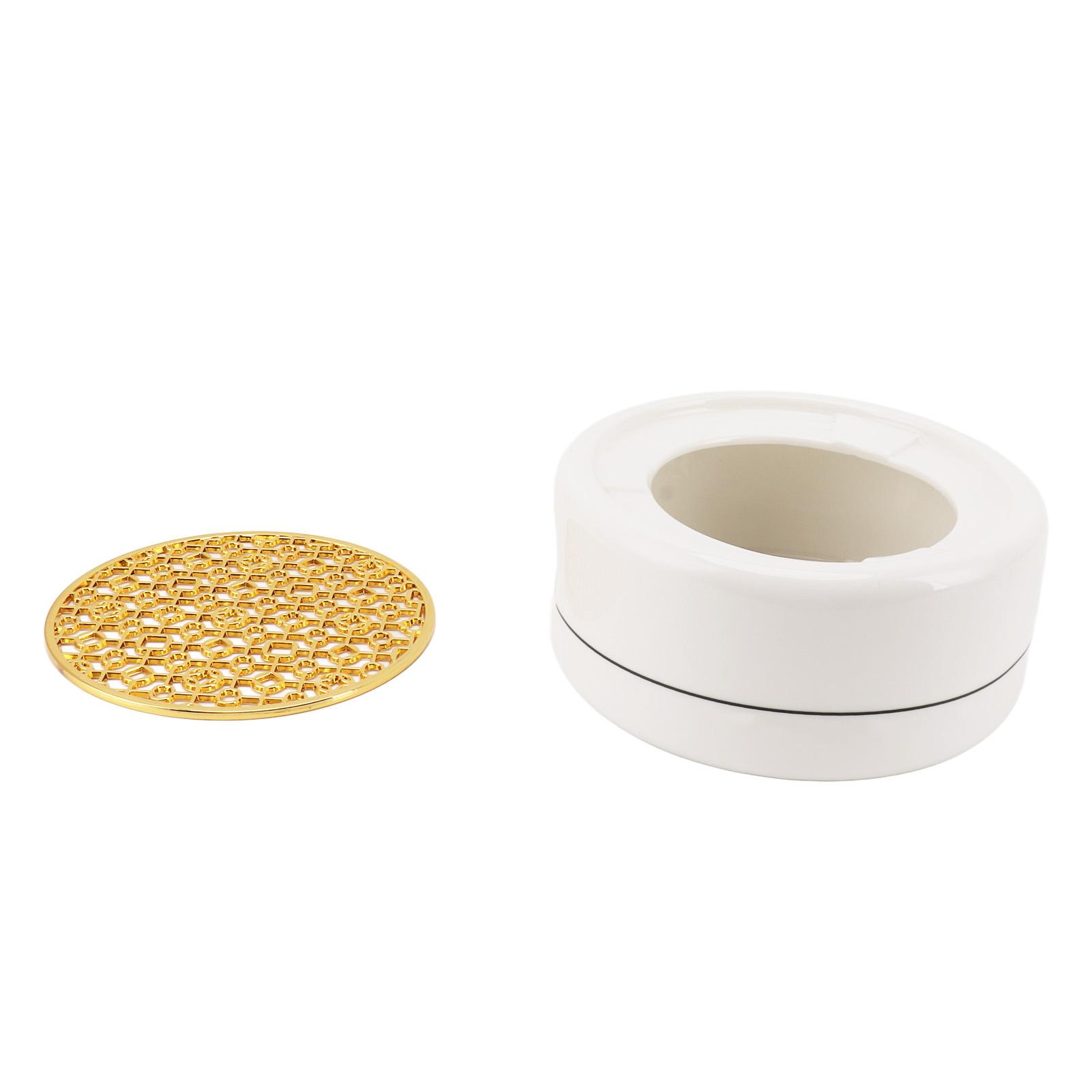 Керамический подогреватель для чайника с золотистым уплотнителем 11,8 см, круглая вогнутая основа для подогрева чайника для кухонной столешницы дома