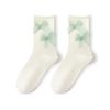 5 Pairs of New Female Spring and Summer Non Slip Lovely Bow In Tube Socks