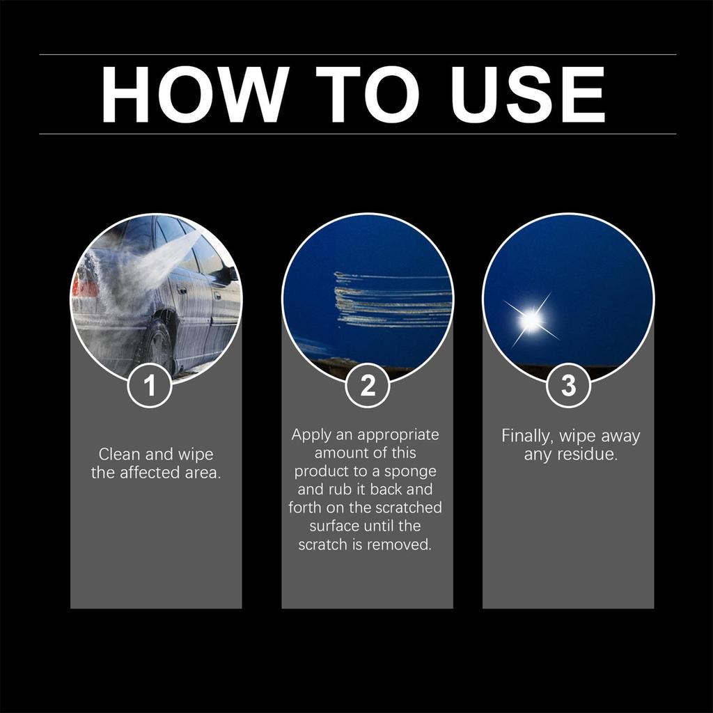 Scratch Remover for Vehicles 100g Polishing Compound with Sponge Car Scratch Repair Kit for Light Oxidation Water Spots Paint
