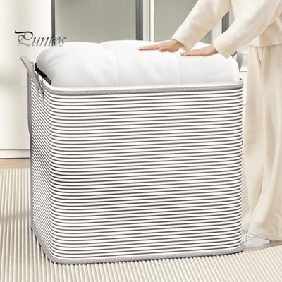 Large Capacity Clothes Storage Basket with Reinforced Handles Zipper Closure Waterproof Extra Large Storage Bag Clothes Tote Bag