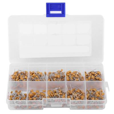 500buc 10 valori 50V 1NF(102)-68NF(683) Kit asortat de condensatori ceramici monolitici