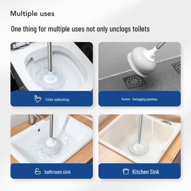 Toilet Plunger and Dredging Tool