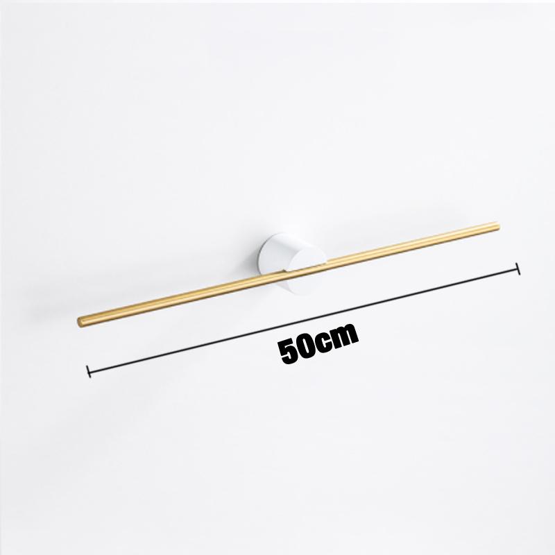 Towel Bar for Bathroom Kitchen Wall Hanger Black White Wood Gold Bath Towel Holder Rack Shelf Storage Space Aluminum 40 50cm