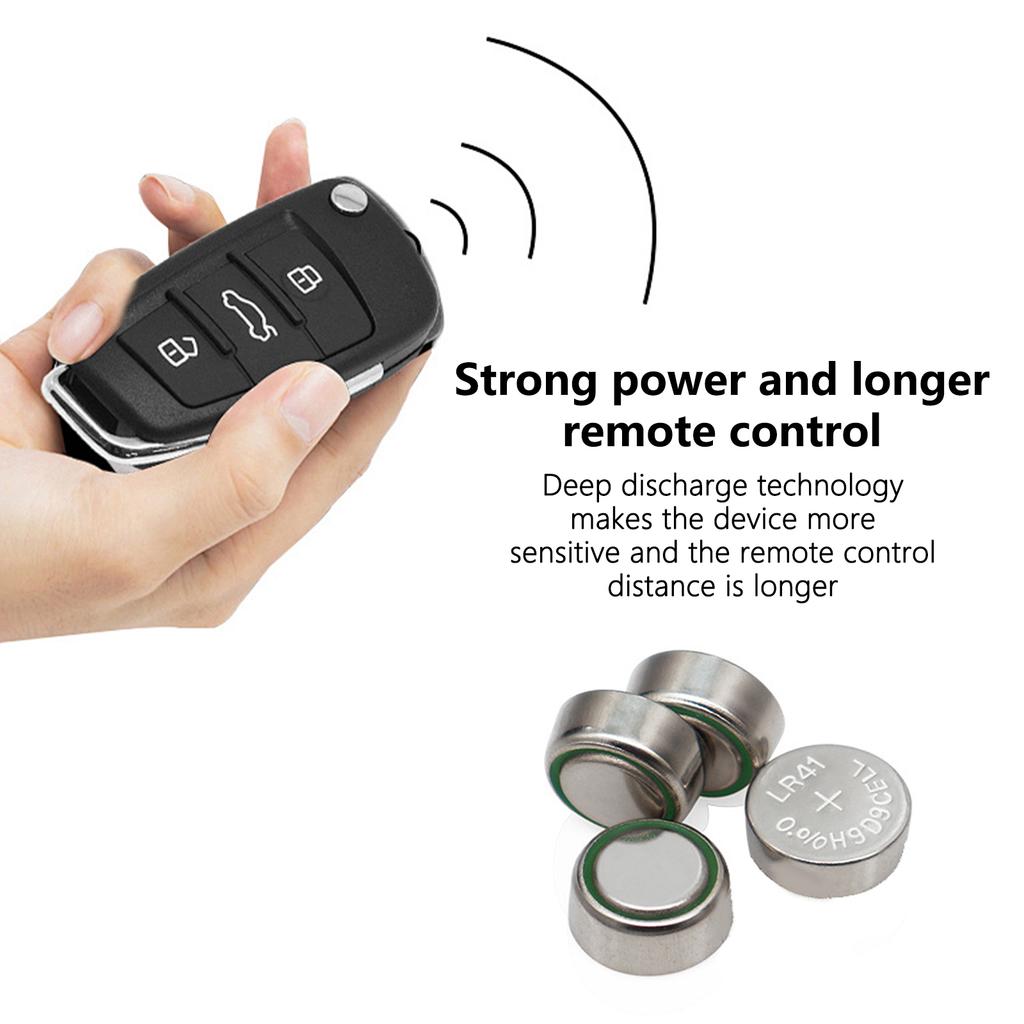 Pack of 10pcs/sheet LR41 Alkaline Button Batteries 1.5V Coin Cell Battery for Watches Calculators and Digital Cameras