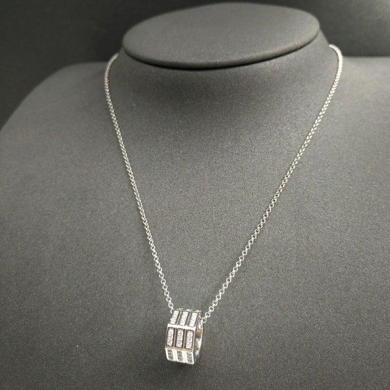 S925 Sterling Silver Necklace August New Octagonal Geometric Necklace Female Banquet Party Jewelry Luxurious Shiny Jewelry