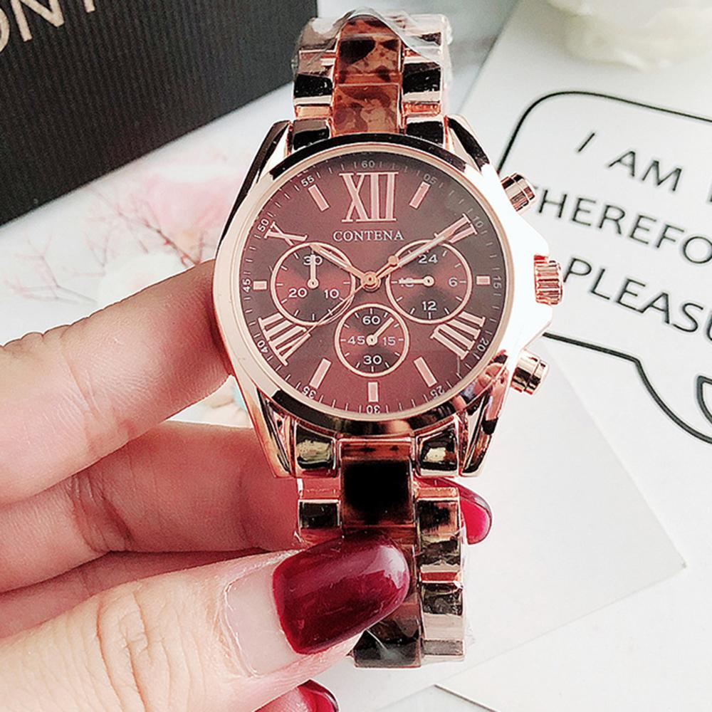 New Women's Wrist Watch Luxury Brand Golden Ladies Quartz Watch Alloy Stainless Steel Female Clock Wristwatches Reloj Mujer