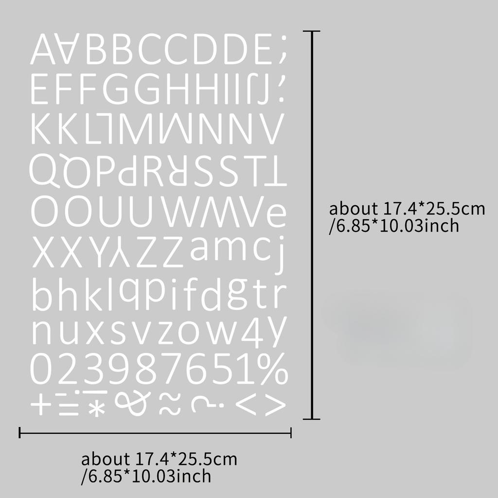 12 DIY Alphanumeric Stickers Multi-color Combination Stickers Water Cup Stickers Creative Gift Hand Account Stickers